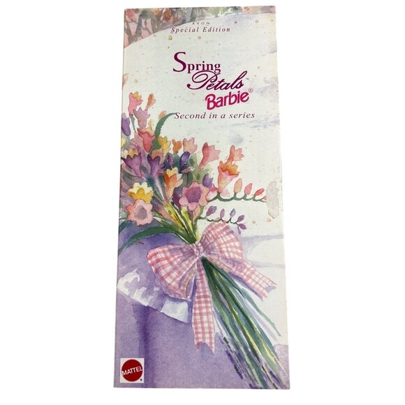 Barbie Spring Petals Doll Avon Special Edition Box By Mattel 2nd in Series 1996 - Picture 13 of 13